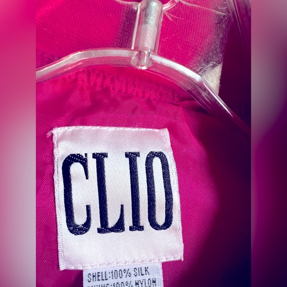 CLIO Vintage 90’s Silk Bomber Jacket - Picture 2 of 5